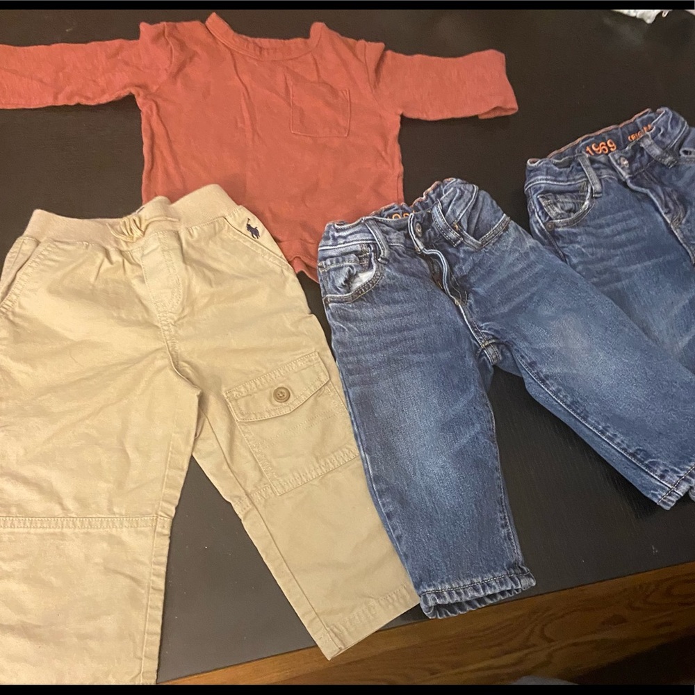 18 month boy clothes pants GAP and Ralph Lauren